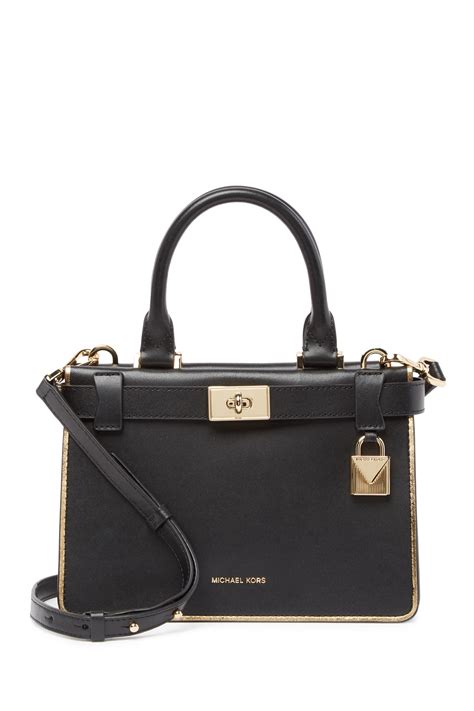 michael michael kors tatiana leather mini satchel|Michael Kors Tatiana Small Leather Satchel .